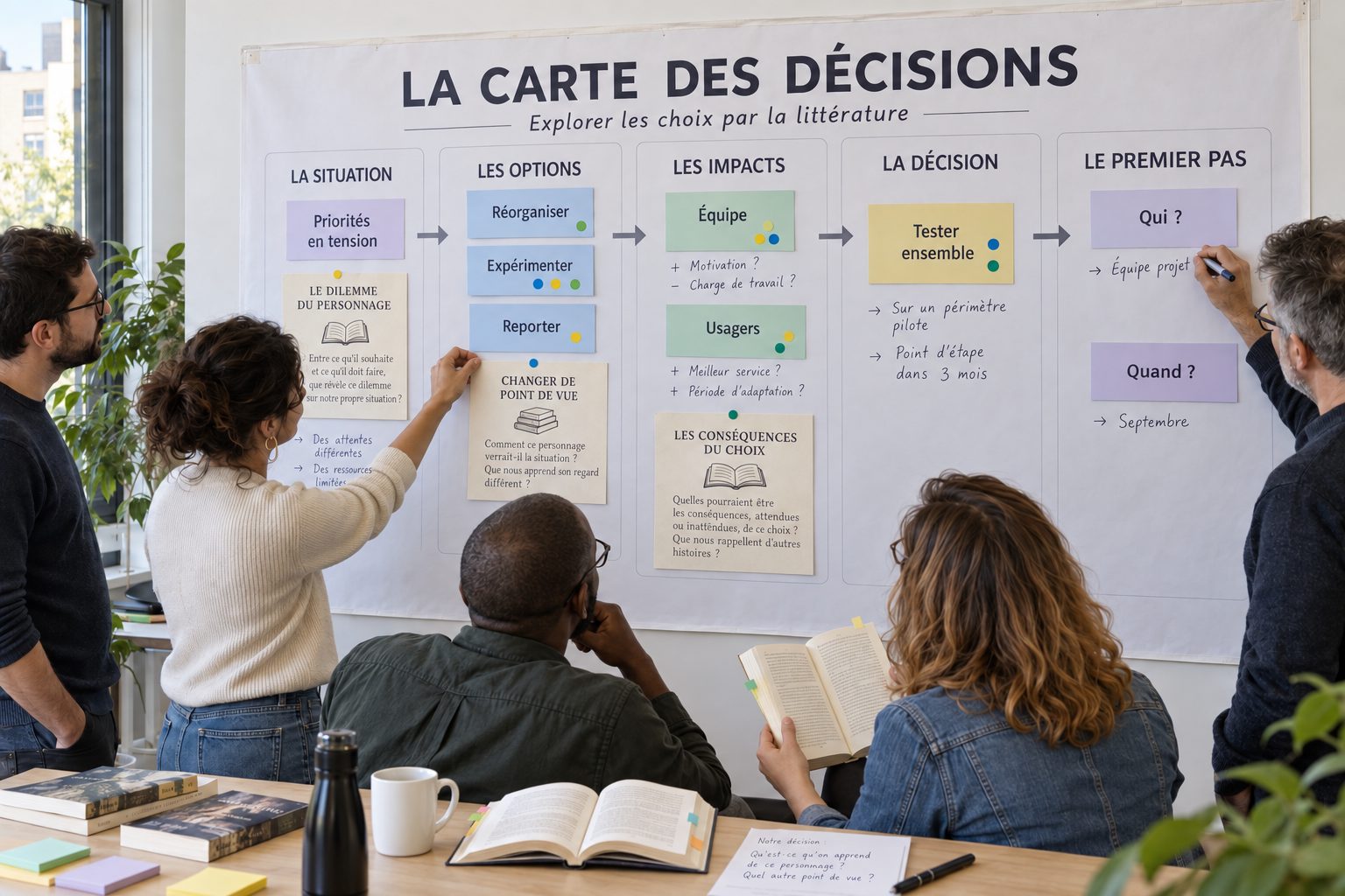 Un atelier autour de la carte des décisions